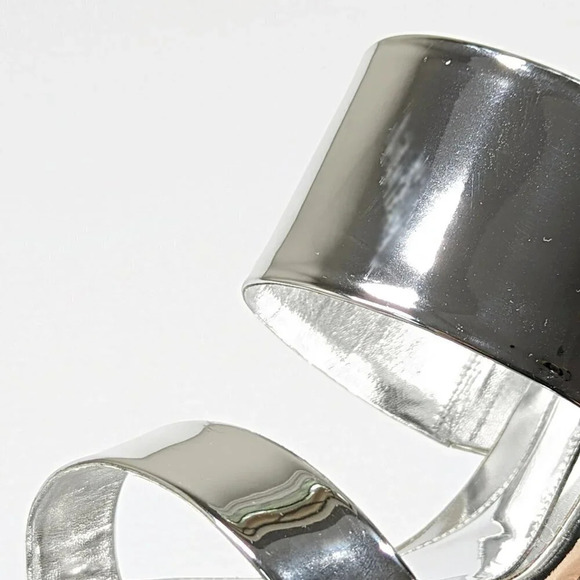 Alexander McQueen Women's Shard Wedge Heel Slide Sandals Size 37 IT (MSRP $1490) - Picture 7 of 14